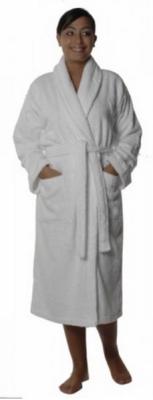 Peignoir col châle SENSILK brodé côté coeur