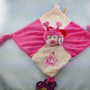 Doudou coccinelle rose